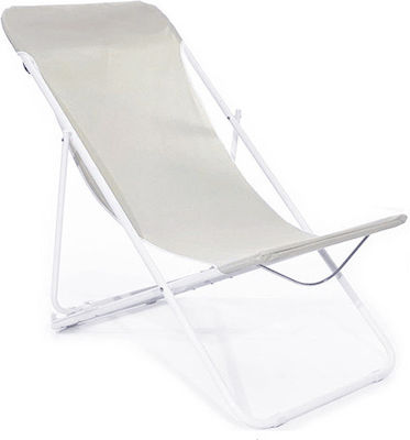 General Trade Chair Beach White 56x98x25-75cm