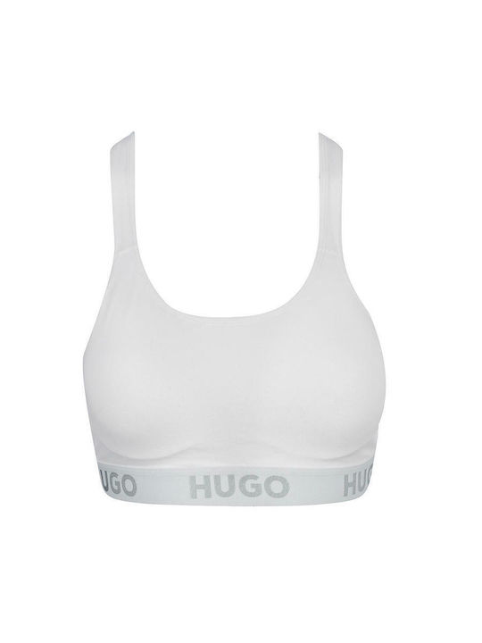 Hugo Γυναικείο Αθλητικό Μπουστάκι Λευκό
