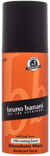 Bruno Banani Absolute Man Fresh Lemon 24h Deodorant Αποσμητικό 24h σε Spray 150ml