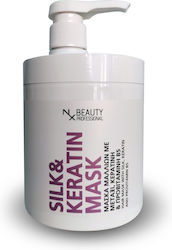 NX Beauty Professional Silk & Keratin Infusion Μάσκα Μαλλιών 1000ml