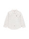 Boboli Kids Striped Linen Shirt White