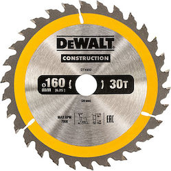 Dewalt DT1932 Disc de tăiere Lemn 160mm cu 30 dinți 1buc