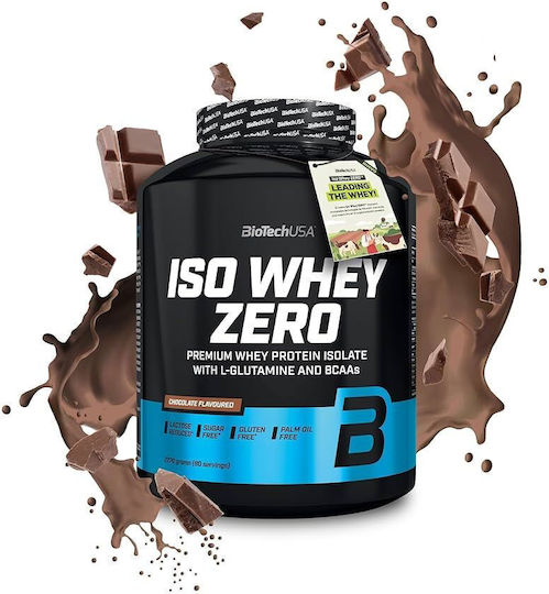 Biotech USA Iso Whey Zero Lactose Redused Protein Whey Gluten Free with Flavor Chocolate 2.27kg