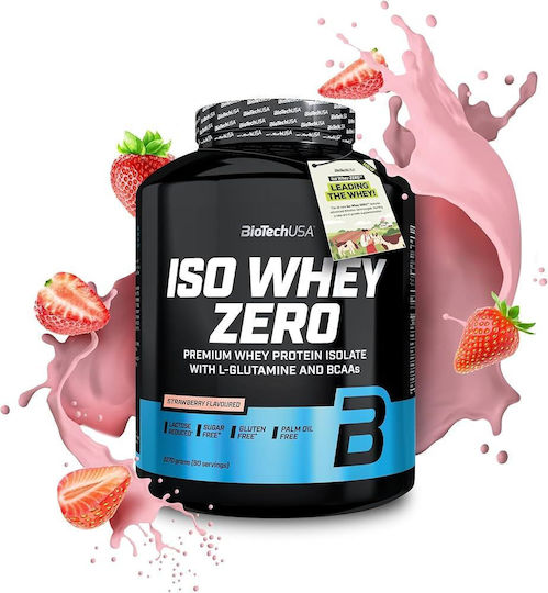 Iso Whey Zero Lactose Reduced Whey Protein Gluten & Lactose Free Strawberry Flavour 1.816kg