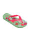 Havaianas Kids' Flip Flops Green Flores