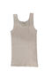 Women's Sleeveless Cotton T-Shirt Beige