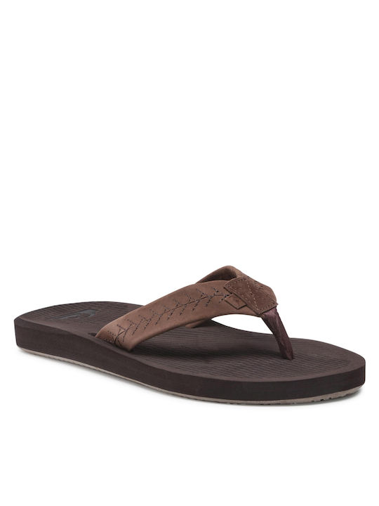 Quiksilver Men's Flip Flops Brown