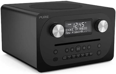 Pure Ηχοσύστημα 151080 10W με CD / Digitale Medien Player, WiFi και Bluetooth Schwarz