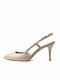 Mourtzi Leather Beige Heels