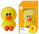 Line Friends Sally Παιδικός Κουμπαράς Κεραμικός Κίτρινος 9x5x15cm