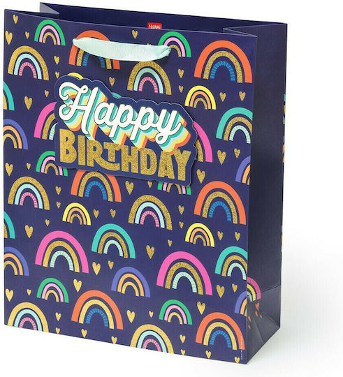 Legami Milano Paper Bag for Gift Blue 32.5x11.5x36.5cm.
