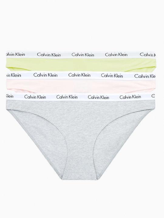 Calvin Klein Βαμβακερά Damen Slip 3Pack