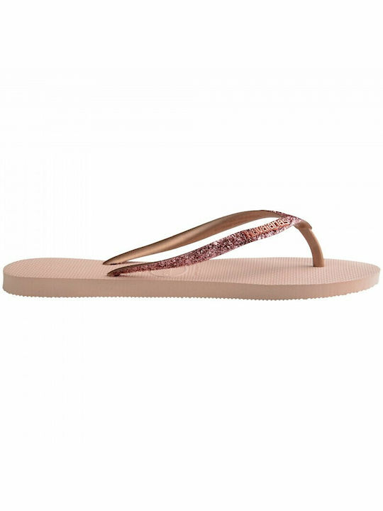 Havaianas Slim Glitter II Women's Flip Flops Pink 4146975-3606