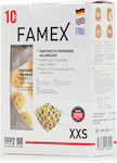 Famex Disposable Protective Mask FFP2 NR XXS Kids White with Emoticon 10pcs