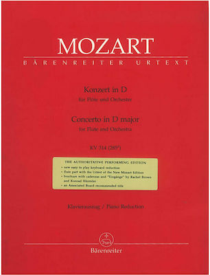 Barenreiter Mozart - Concerto In D Major Kv 314 pentru Orchestra / Instrumente de suflat