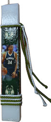 Easter Candle Flat Scented and Handmade Giannis Antetokounmpo Blue