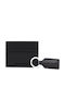 Set Leather Men's Wallet Black