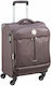 Delsey Flight Lite Cabin Travel Suitcase Fabric Brown with 4 Wheels Height 54cm.