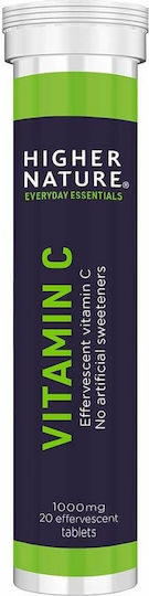 Higher Nature Everyday Essentials Vitamin C Vitamin for Immune System Boost, the Skin & Antioxidant Action 1000mg 20 eff. tabs