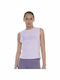 Body Action Women's Athletic Crop Top Sleeveless Lilacc