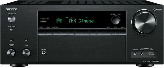 Onkyo TX-NR7100 Amplificator Radio Home Cinema 4K 9.2 Canale 100W/8Ω 220W/6Ω cu HDR și Dolby Atmos Negru