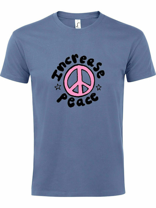 T-shirt Unisex " Increase Peace ", Blue