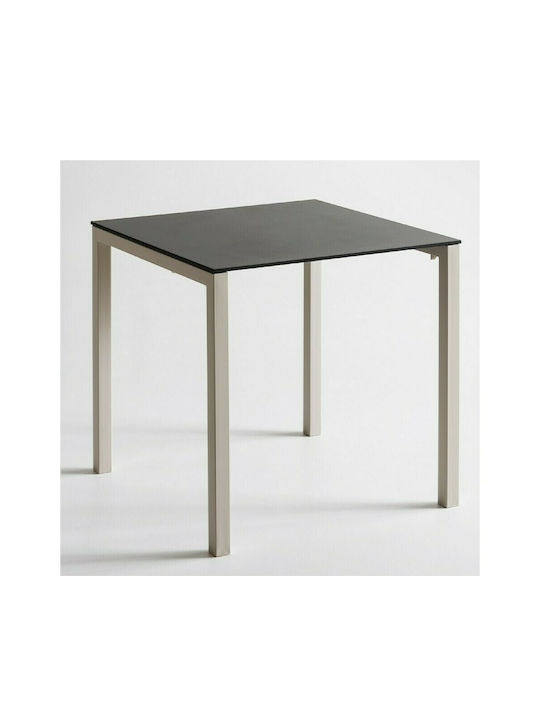 Claro Table Kitchen with Plastic Surface Grey 120x70x75cm