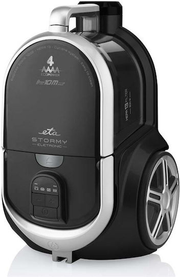 ETA Stormy 4517 90000 Ηλεκτρική Σκούπα 800W με Κάδο 2.2lt Μαύρη