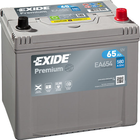 Exide Batterie Auto Premium mit Kapazität 65Ah und CCA 580A