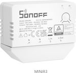 Sonoff MINIR3 Smart Ενδιάμεσος Διακόπτης Wi-Fi σε Λευκό Χρώμα