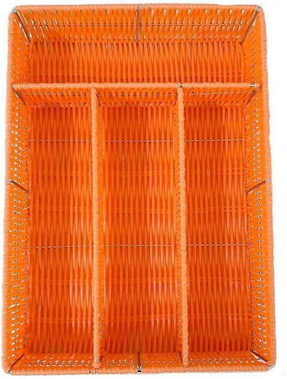 Tăvi Pentru Tacâmuri De Sertar Din Lemn 22x31x6cm Portocalii