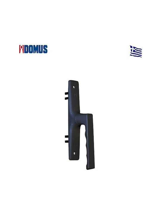 Domus Defender Espag Mânere de ferestre cu Placă Μαύρη 75281Μ