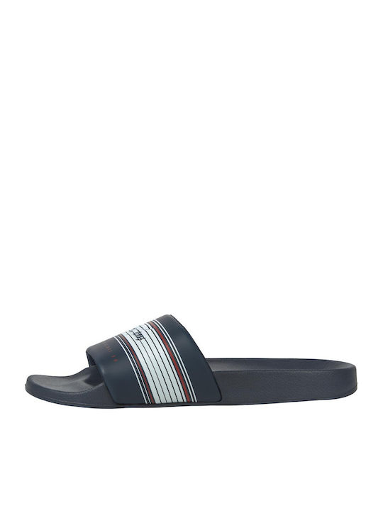 Jack & Jones Herren Slides Blau