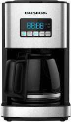 Hausberg HB-3755 Smart HB3755 Programabilă Mașină de cafea cu filtru 1200W Argint Hausberg HB-3755 Smart HB3755 Programabilă Mașină de cafea cu filtru 1200W Argint