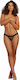 Dreamgirl Women's Sexy String Net Mesh Thong Black