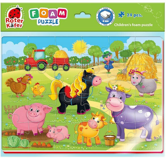 Παιδικό Puzzle Φάρμα για 3+ Ετών 24pcs Roter Kafer