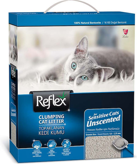 Reflex Cat Litter Bentonite Cat Litter Unscented 10lt