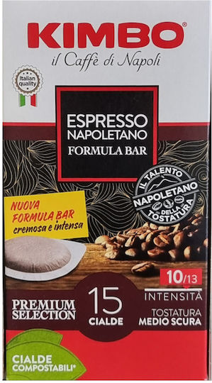 Kimbo Κάψουλες Espresso Napoletano Συμβατές με Μηχανή E.S.E. Pod 15caps