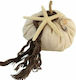 Art et Lumiere Decorative Pumpkin made of Fabric Ecru/Cafe 22x22cm 1pcs