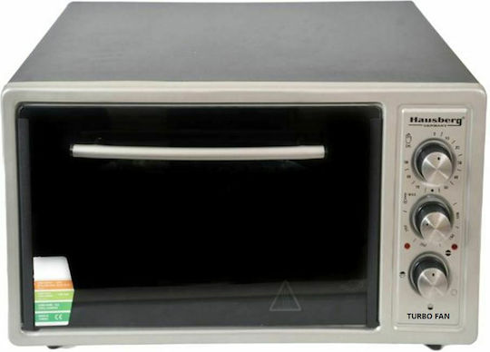 Hausberg HB-8015 Turbo Fan Electric Countertop Oven 48lt No Burners Hot Air