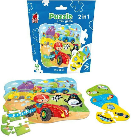 Παιδικό Puzzle Αυτοκίνητα για 3+ Ετών 49pcs Roter Kafer