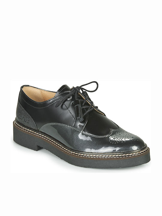 Kickers Oxanyby Δερμάτινα Ανατομικά Παπούτσια σε Μαύρο Χρώμα