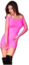 Chilirose Enges Minikleid mit Knopflöchern und ...