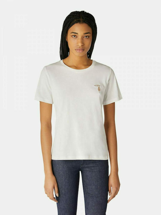 Trussardi Γυναικείο Αθλητικό T-shirt Λευκό