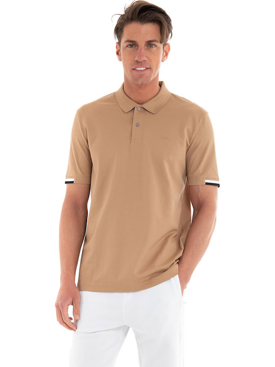 Boss Parlay Polo T-shirt Μπεζ
