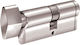 Domus Lock Cylinder Security Econ 100mm (35-65) with Knob and 5 Keys Silver