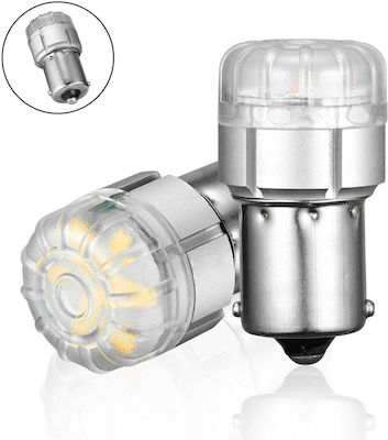 NovSight Lampen Auto & Motorrad BA15S LED 6500K Kaltes Weiß 12V 9W 2Stück