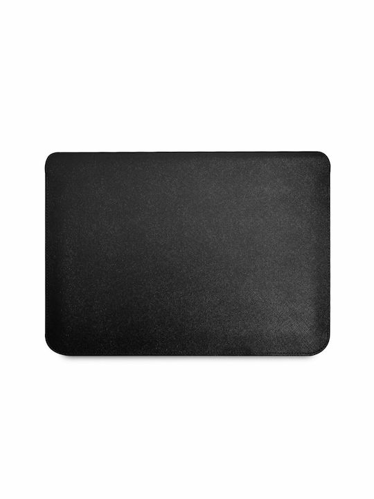 Guess Saffiano Triangle Logo Tasche Fall für Laptop 14" in Schwarz Farbe
