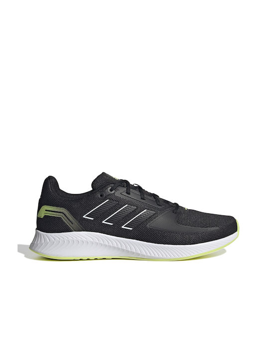 Adidas Run Falcon 2.0 Ανδρικά Αθλητικά Παπούτσια Running Core Black / Pulse Lime