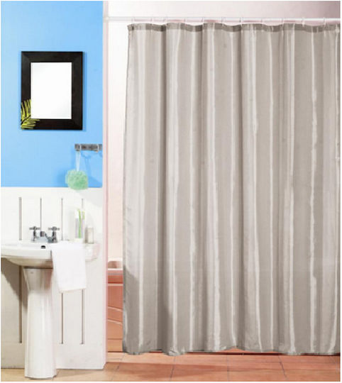 Cyclops Fabric Shower Curtain 240x180cm Beige